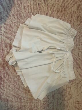 white butterfly shorts